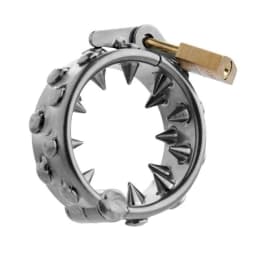 Impaler Locking Cbt Ring with Spikes, image 1