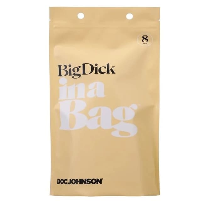 In a Bag Big Dick 8 Inch Clear - Image 1