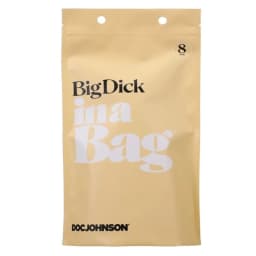 In a Bag Big Dick 8 Inch Clear, image 1