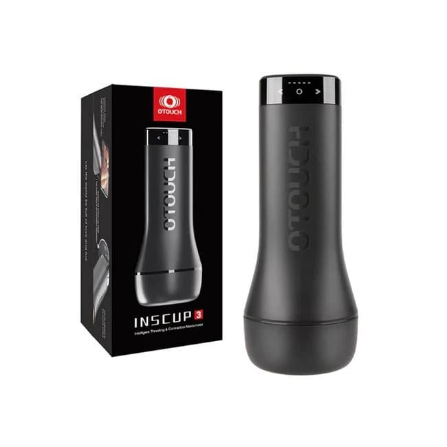 Inscup 3 Vibrating Masturbator Black - Image 1