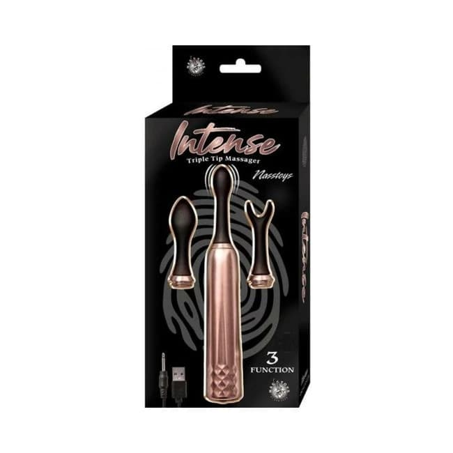 Intense Triple Tip Massager - Rose Gold - Image 1
