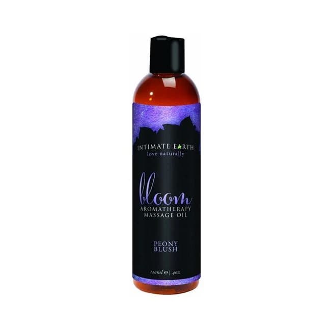 Intimate Earth Bloom Massage Oil 4oz - Image 1
