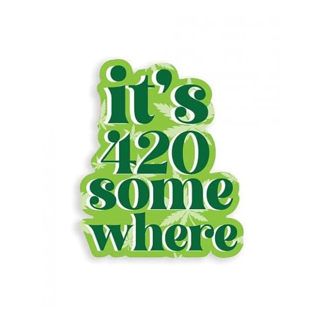 It's 420 Somewhere 420 Sticker - Pack of 3 - Image 1