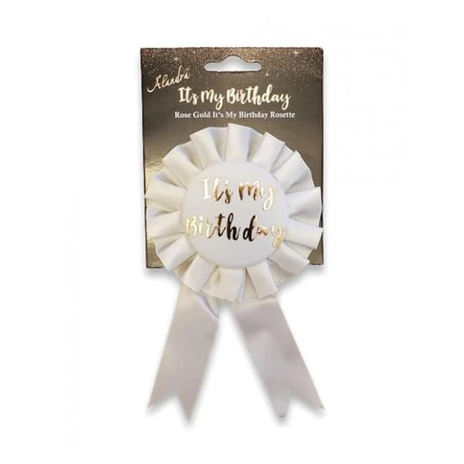 It's My Birthday  Badge - Rose Gold - Image 1