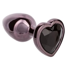 Jewel Black Diamond Heart Plug, image 6