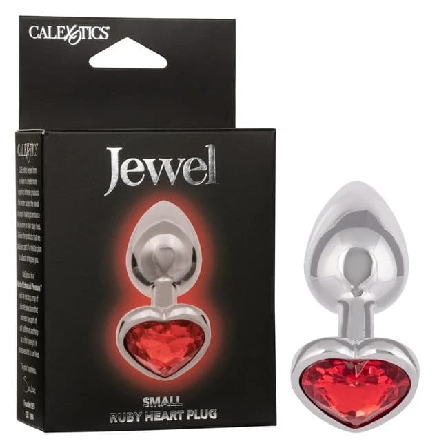 JEWEL SMALL RUBY HEART PLUG  - Image 1