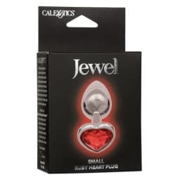 JEWEL SMALL RUBY HEART PLUG  - Image 2
