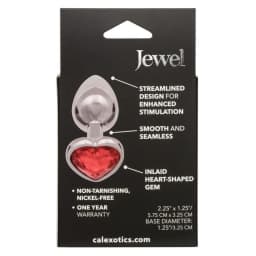 JEWEL SMALL RUBY HEART PLUG  - Image 3