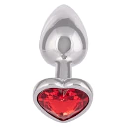 JEWEL SMALL RUBY HEART PLUG  - Image 4