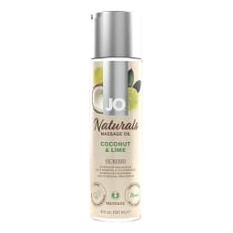 JO NATURALS MASSAGE OIL COCONUT & LIME 4 OZ  - Image 1