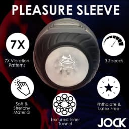 Jock 15x Vibrating & Squeezing Masturbator, image 9