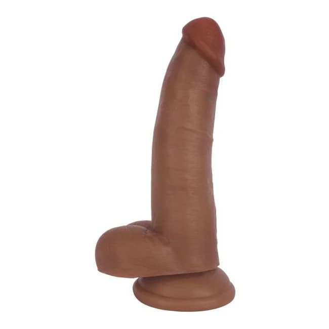 Jock 8 Inches Dong with Balls Latte - Image 1
