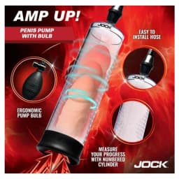 Jock Advanced Amp up Penis Pump w/ Bulb, image 3