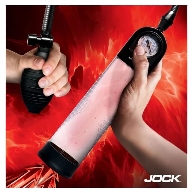 Jock Advanced Pump Up Gauge Penis Pump W/bulb - Image 2