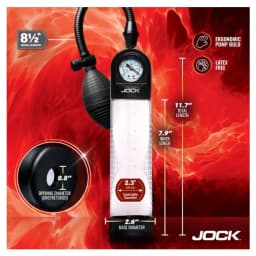 Jock Advanced Pump Up Gauge Penis Pump W/bulb - Image 5