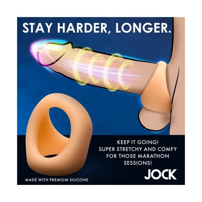 Jock Silicone Cock & Ball Ring Light - Image 4