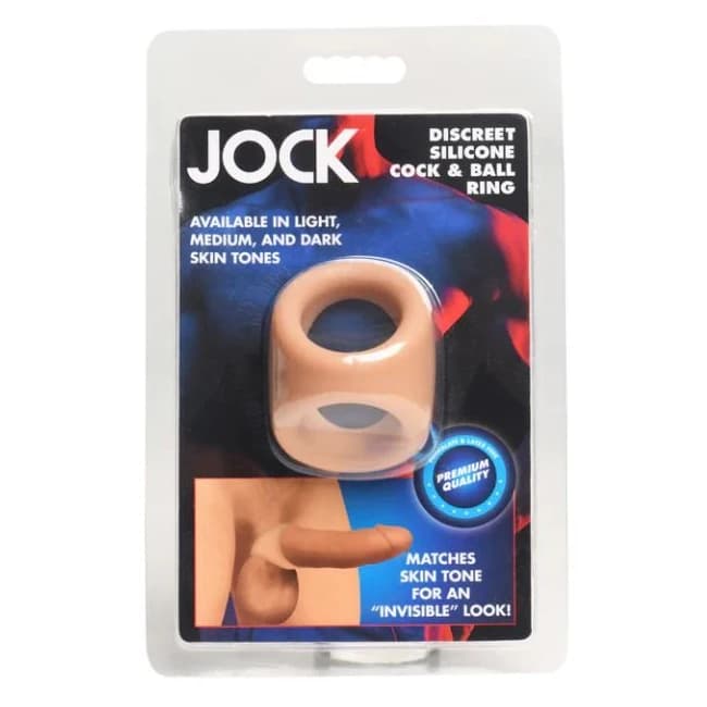 JOCK SILICONE COCK & BLL RING MEDIUM  - Image 1