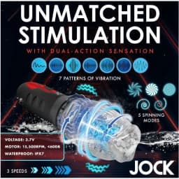 Jock Spinning & Vibrating Masturbator, image 4