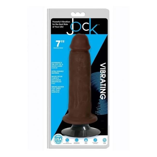 Jock Vibrating Dong No Balls 7 Chocolat - Image 1