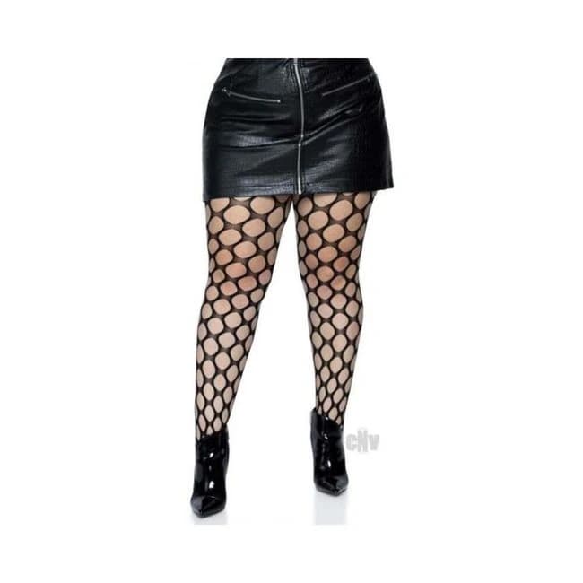 Jumbo Pothole Net Tights 1x/2x Black - Image 1