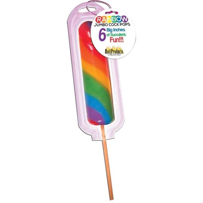 Jumbo Rainbow Cock Pops, image 1
