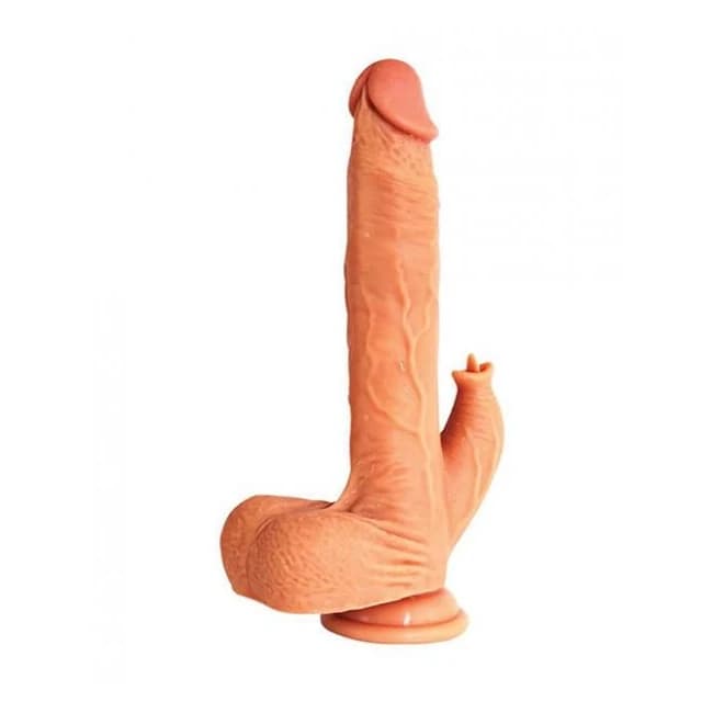 Justin 6.5" Silicone Thrusting Dildo Licker - Image 1