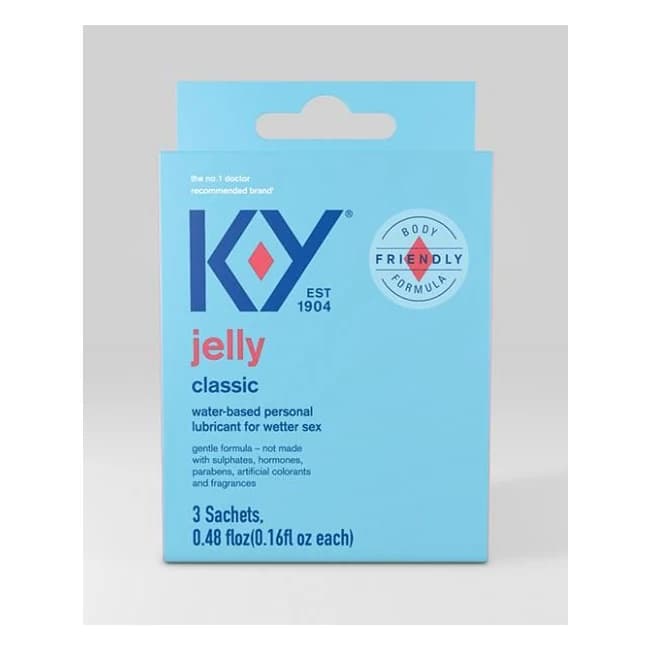 K-y Water Based Jelly Lube - Pack of 3 Satchet - Image 1
