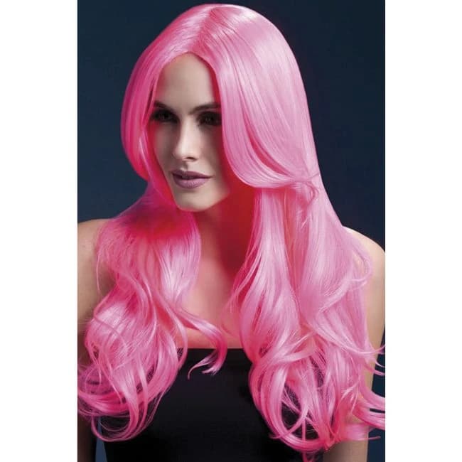Khloe Wig - Neon Pink - Image 1