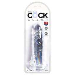 King Cock Clear Cock w/ O Balls, image 1