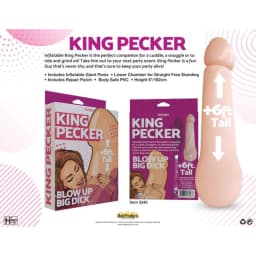 King Pecker 6ft Giant Inflatable Penis - Image 3