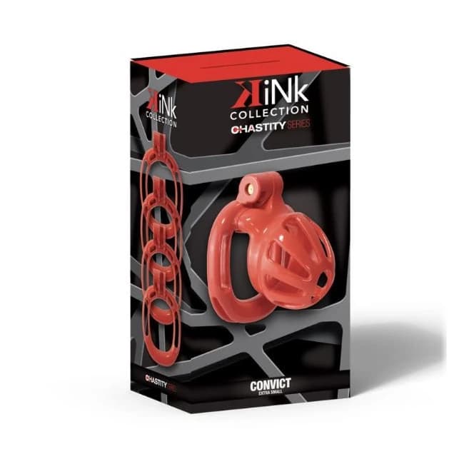 KINK CHASTITY CONVICT COCK CAGE XS ORANGE  - Image 1