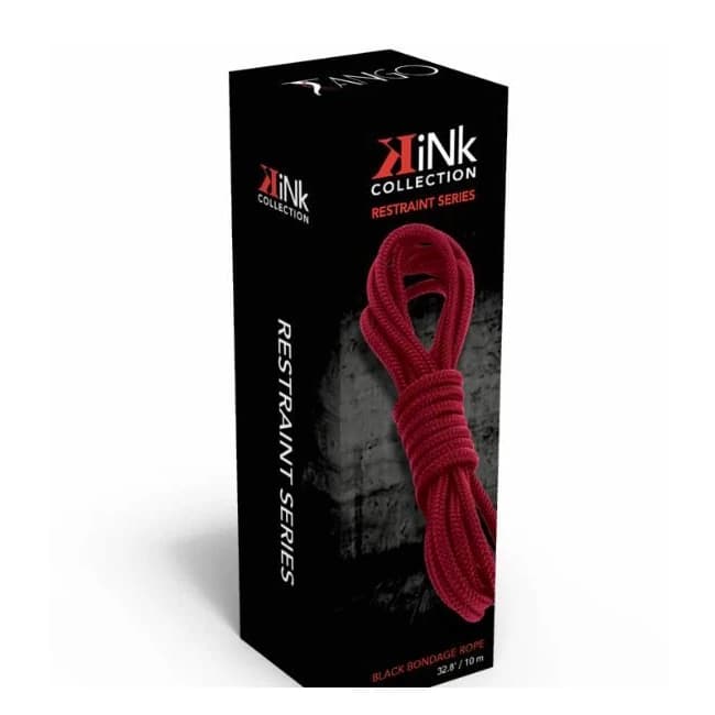 KINK COLLECTION SOFT COTTON BONDAGE ROPE RED  - Image 1