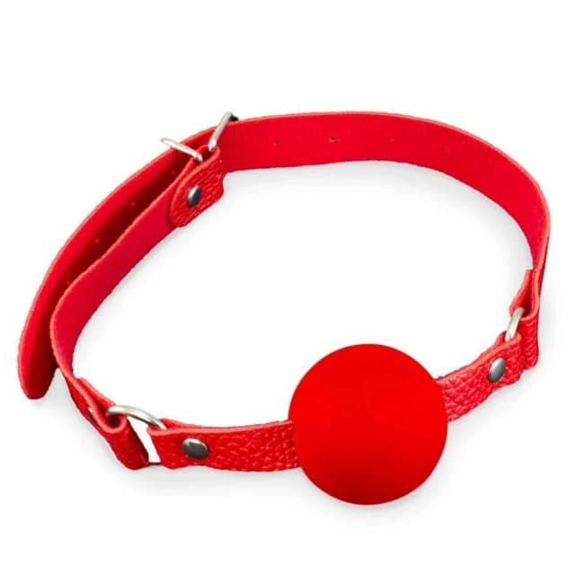 KINK CURIOUS BALL GAG & NIPPLE CLAMPS SET RED  - Image 1