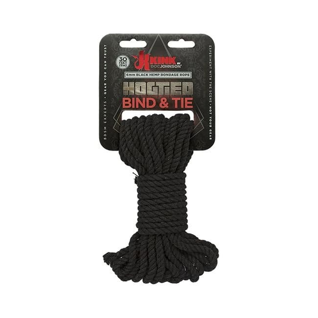 Kink Hogtied Bind & Tie Hemp Bondage Rope 30ft - Image 1