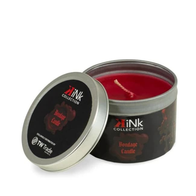 KINK SENSUAL BONDAGE CANDLE 4OZ RED  - Image 1