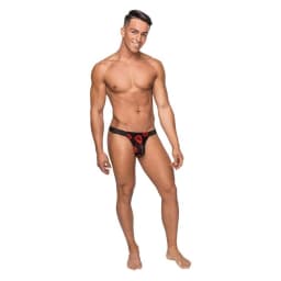 Kiss Me Micro Thong V Lips Print, image 3