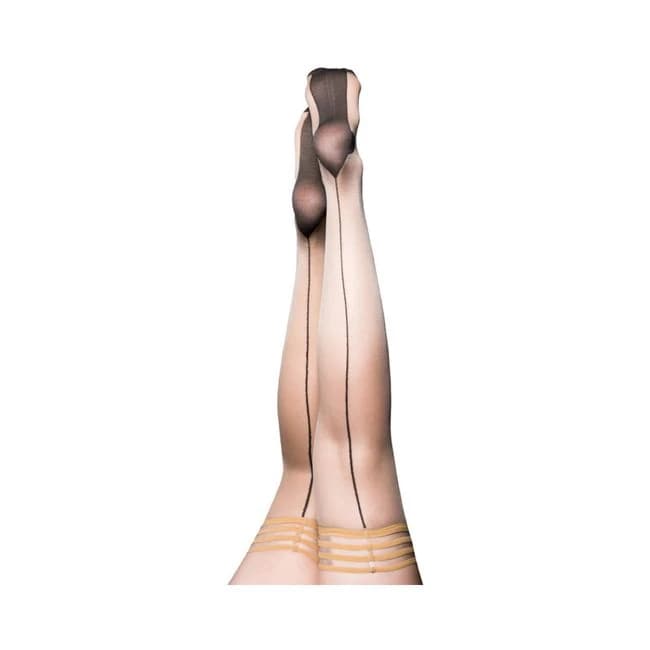 Kixies Ruby Nude Black Back Seam Size a - Image 1