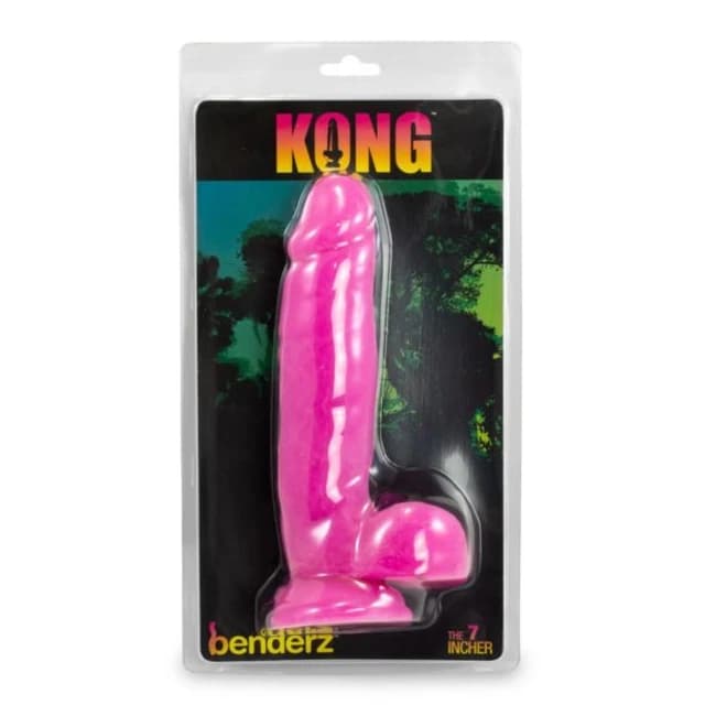 KONG BENDERZ DUAL DENSITY DONG 7IN PINK  - Image 1