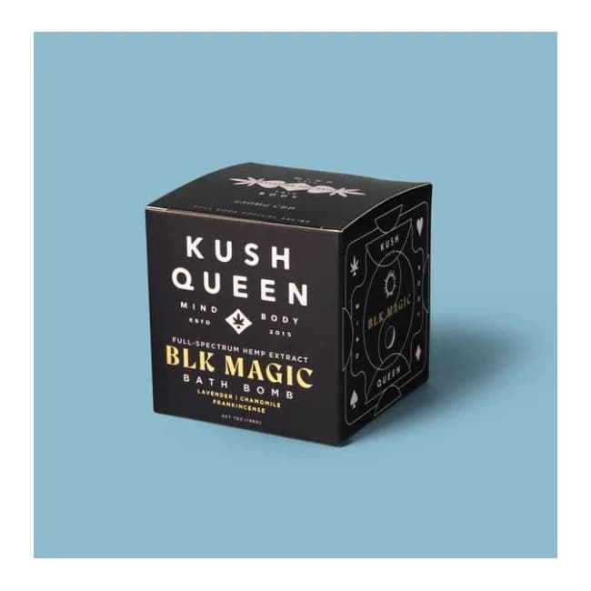 Kush Queen Bath Bomb Black Magic 250mg - Image 1