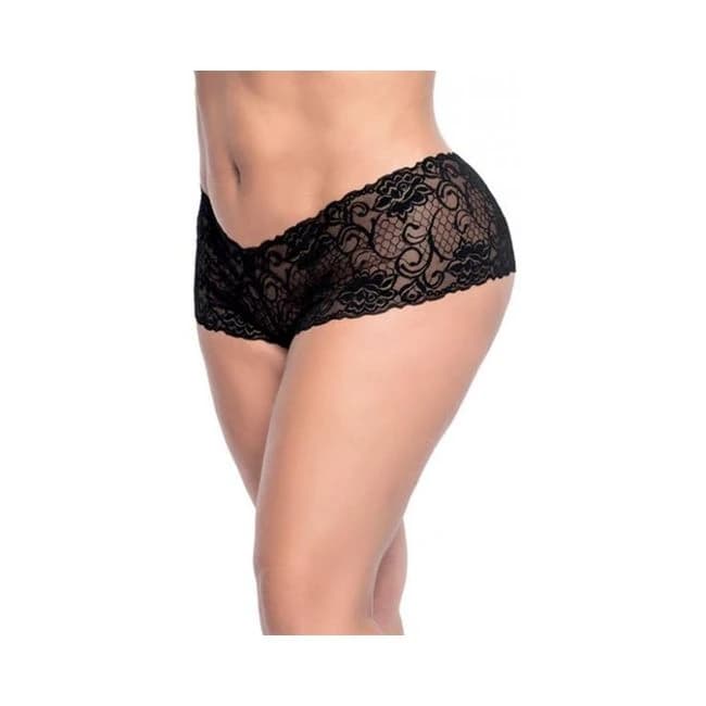 Lace Boyshort Black 1x/2x - Image 1