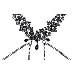 Lace Collar W/ Nipple Ties, image 3