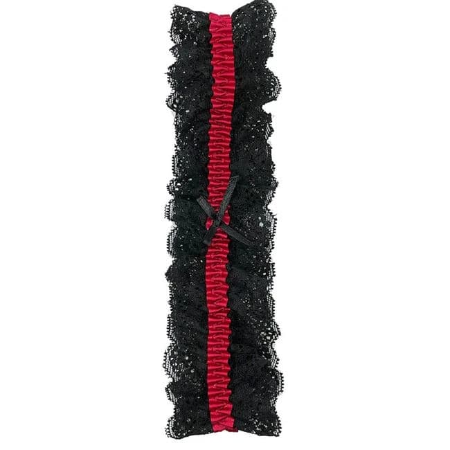 Lace Garter Black/red O/s - Image 1