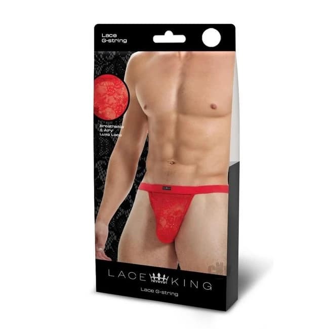 Lace King Lace Gstring M/l Red - Image 1