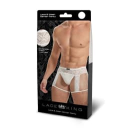 Lace King Lace Mens Panty Wht, image 1