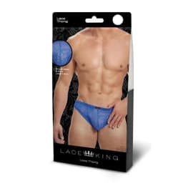 Lace King Lace Thong Blk, image 4