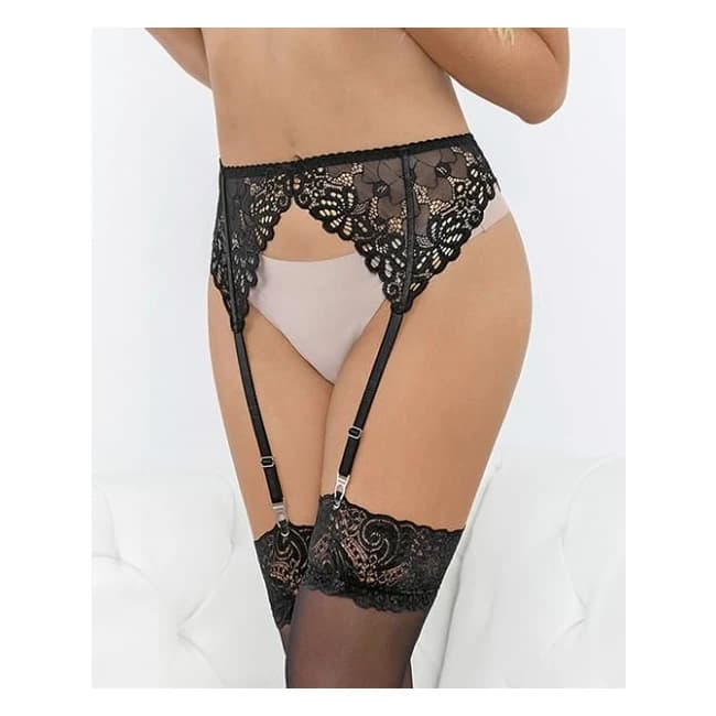 Lace Romance Garterbelt Black - Image 1