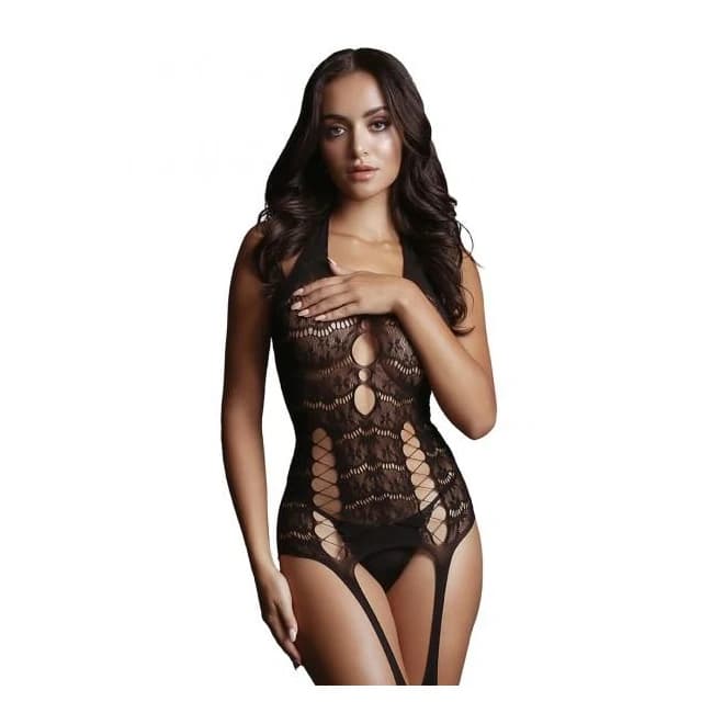 Lace Suspender Bodystocking - Image 1