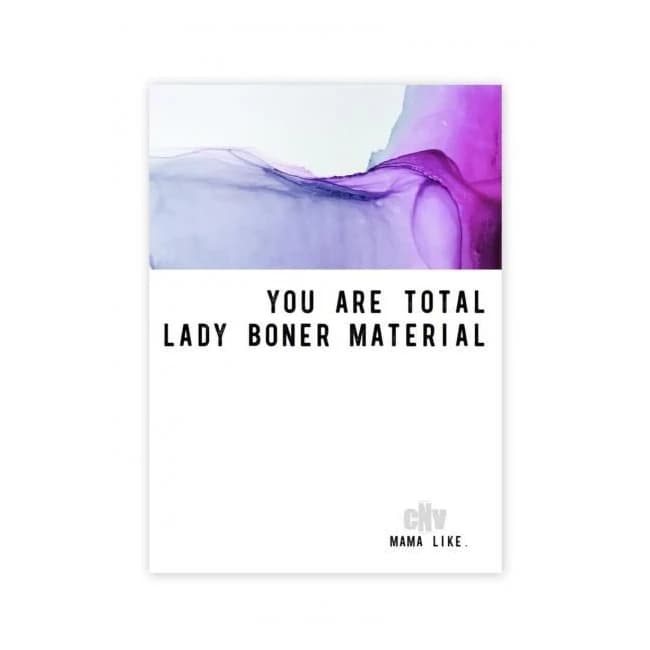 Lady Boner Greeting Card - Image 1