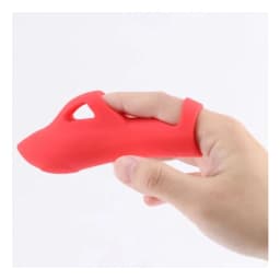 Lana Liquid Silicone Finger Vibe Red, image 4