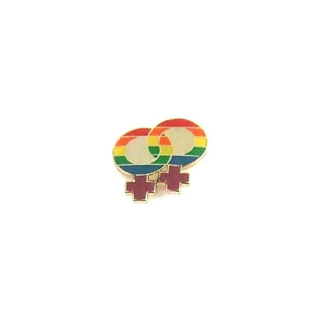 Lapel Pin Rainbow Double Female - Image 1